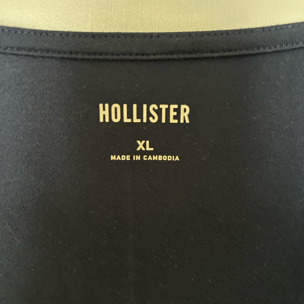 Hollister Women's XL Square Neck Dark Blue Long Sleeve Top NWT - Picture 4 of 4